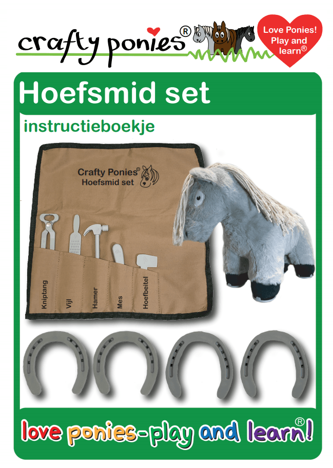Hoefsmidsetboekje_21cf31bc-cae1-4f6d-ad21-d94d99dee242 Crafty ponies hoefsmid set + 4 hoefijzers