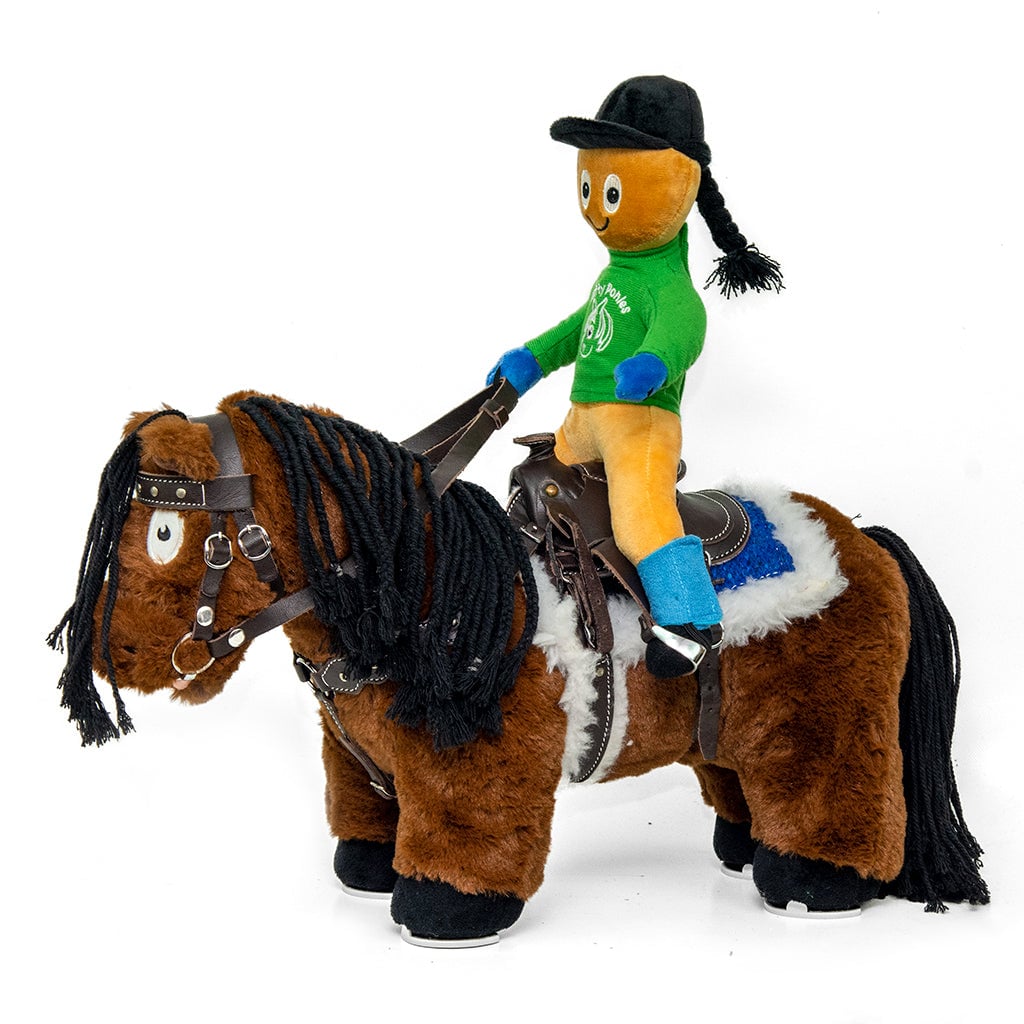 Jamie1 Crafty Ponies ruiter Jamie ponyrijder 31 cm (groen jasje)