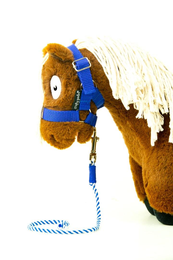 blauw-2 Crafty Ponies halstertouw blauw
