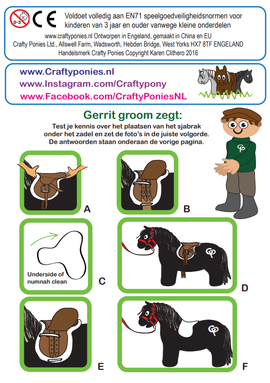 dekje6 crafty ponies sjabrak boekje inhoud