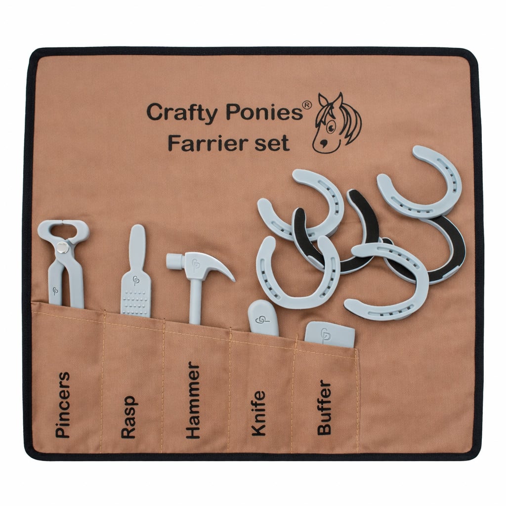 Crafty Ponies hoefsmid set met hoefijzers en gereedschap voor kinderen