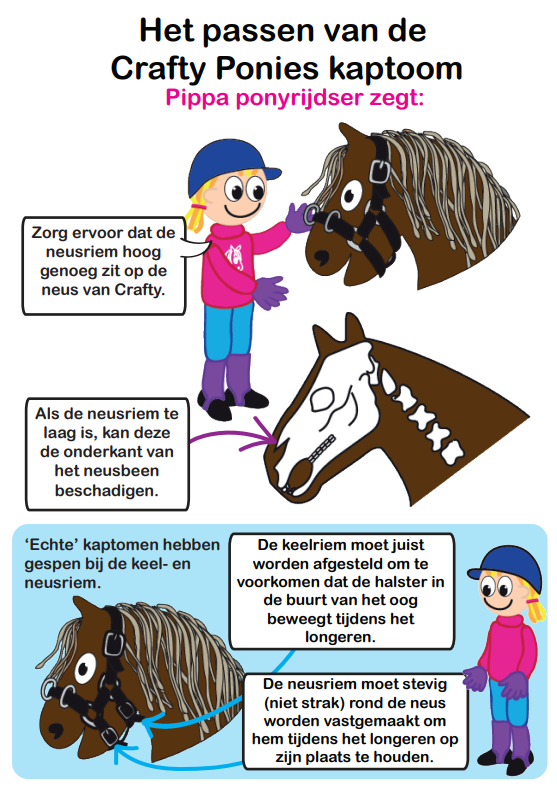 longeer2 Crafty Ponies longeer set boekje inhoud
