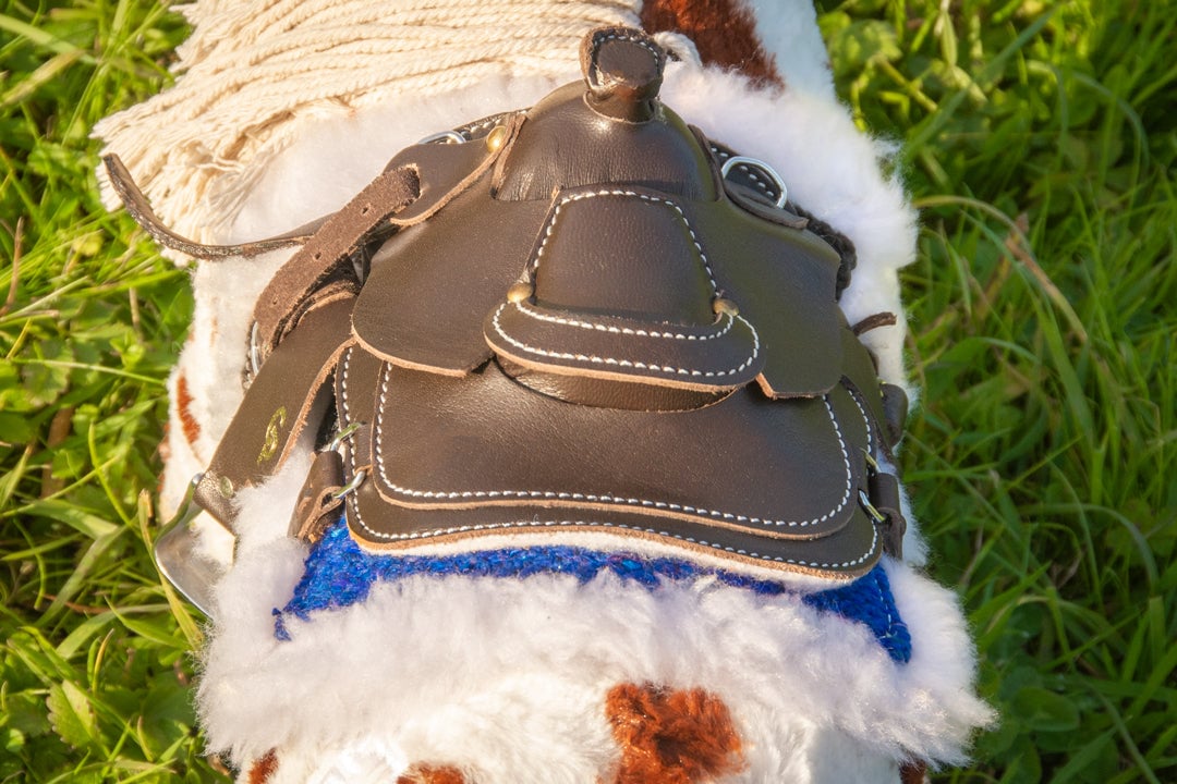 luxe-pad-blauw-3 Crafty Ponies Western zadelpad onderlegger blauw