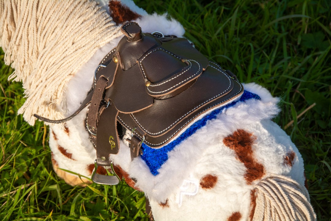 luxe-pad-blauw-4 Crafty Ponies Western zadelpad onderlegger blauw