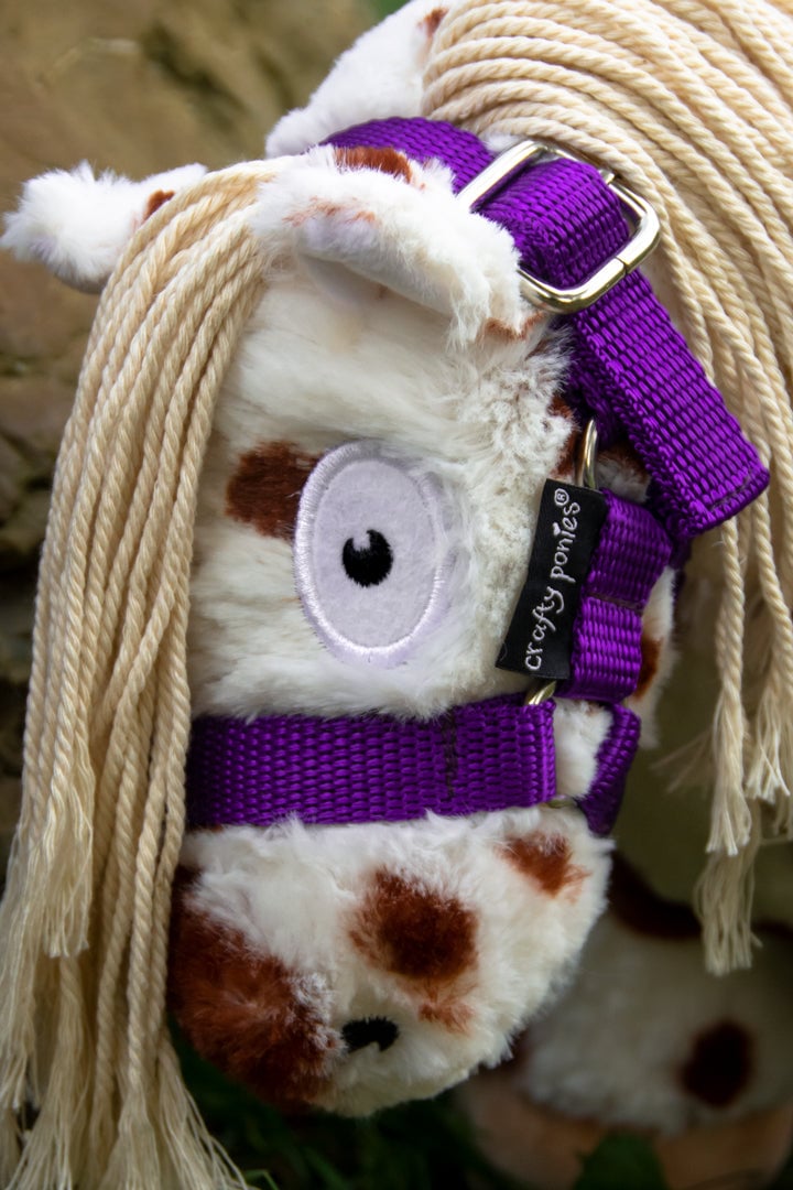 paars6 Crafty ponies halster paars