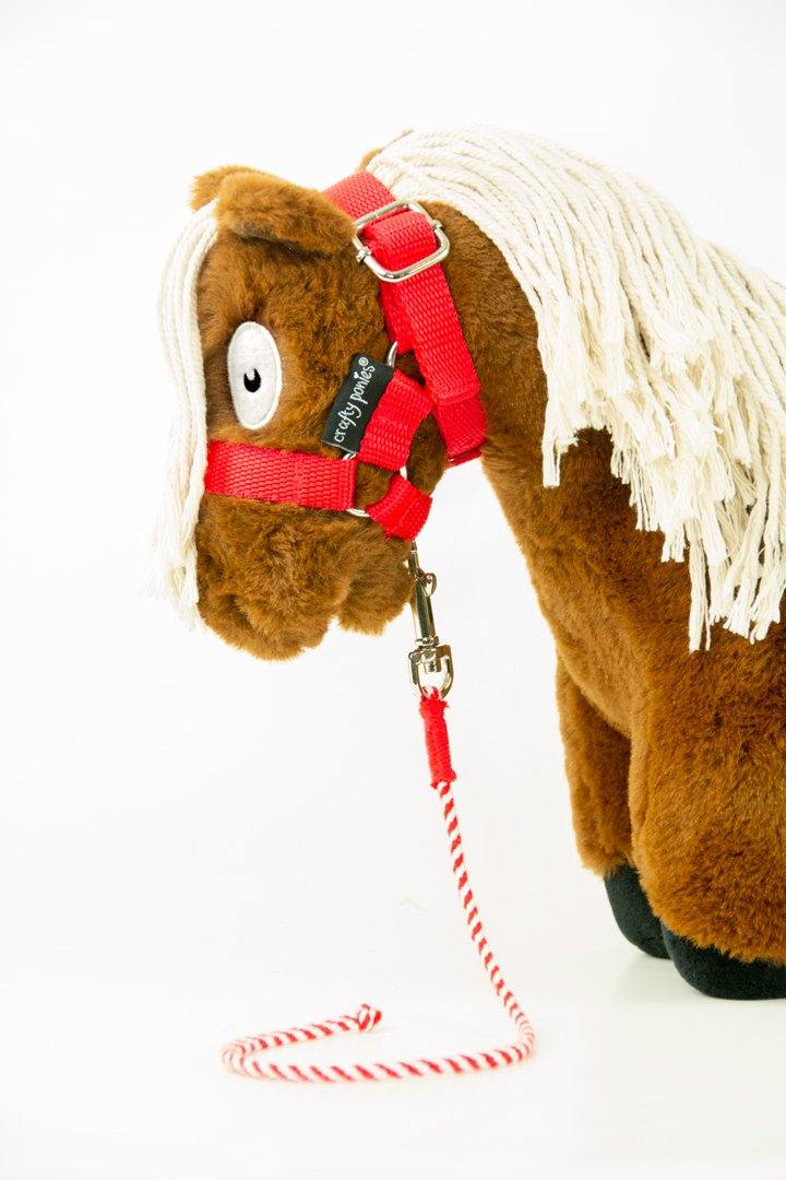 rood-2 Crafty Ponies halstertouw Rood