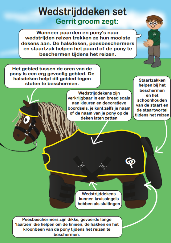 showdeken2 Crafty Ponies showdeken set inhoud boekje