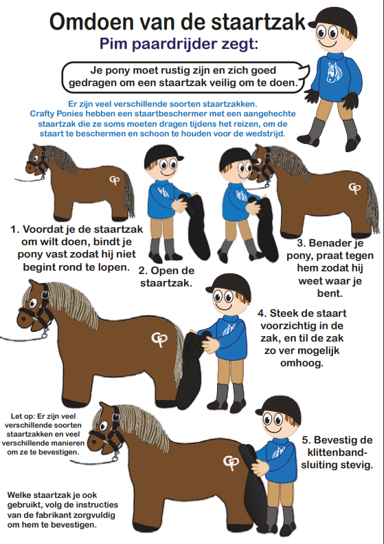 showdeken7 Crafty Ponies showdeken set inhoud boekje