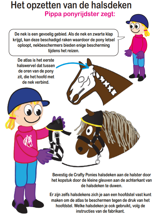 showdeken8 Crafty Ponies showdeken set inhoud boekje