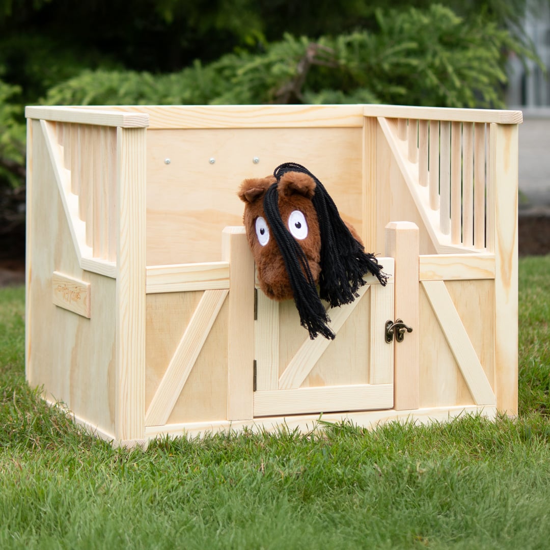 Houten paardenstal voor Crafty Pony