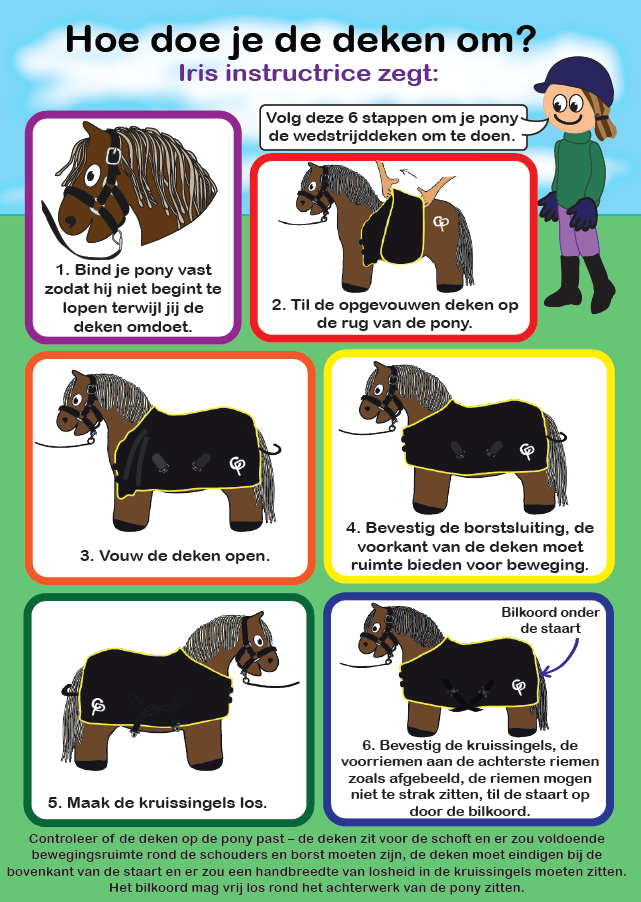 wd2 Crafty Ponies showdeken set inhoud boekje