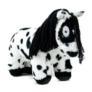 Crafty Pony veulen zwart bont (35 cm) met instructie boekje