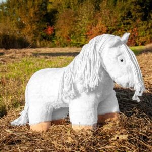 Crafty Pony veulen wit  (35 cm) met instructie boekje
