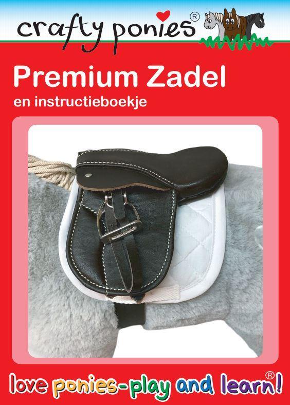 zadel Crafty Ponies Premium Hoofdstel, teugels, bit