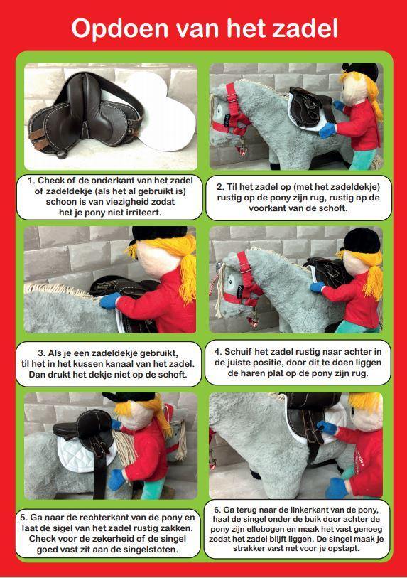 zadel3 Crafty Ponies Premium Hoofdstel, teugels, bit