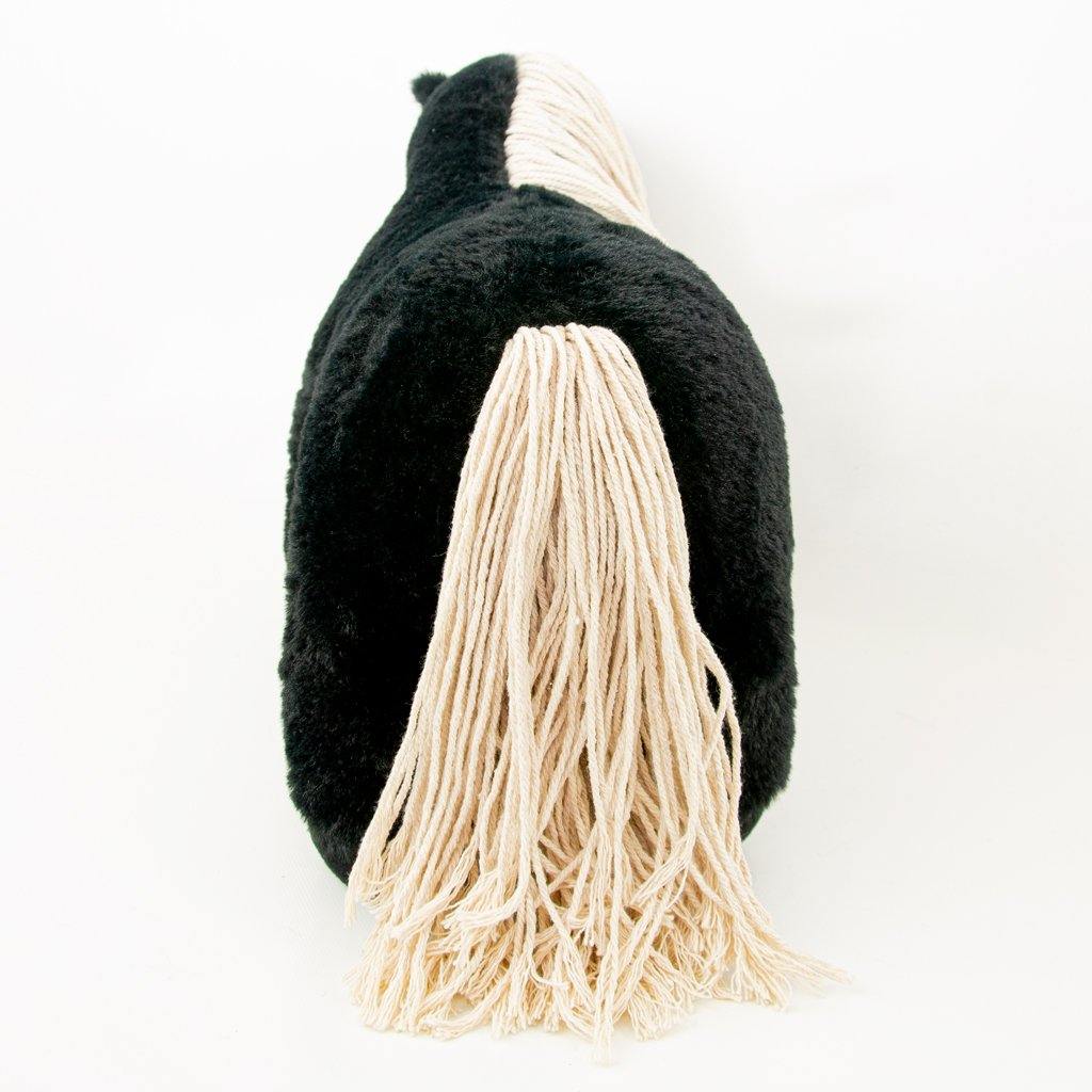 zwartwitte-manen-wit-4-vierkant Crafty Ponies speelgoed knuffel paard Zwart staart