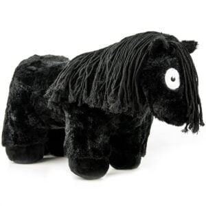 Crafty Pony veulen zwart met zwarte manen (35 cm) met instructie boekje