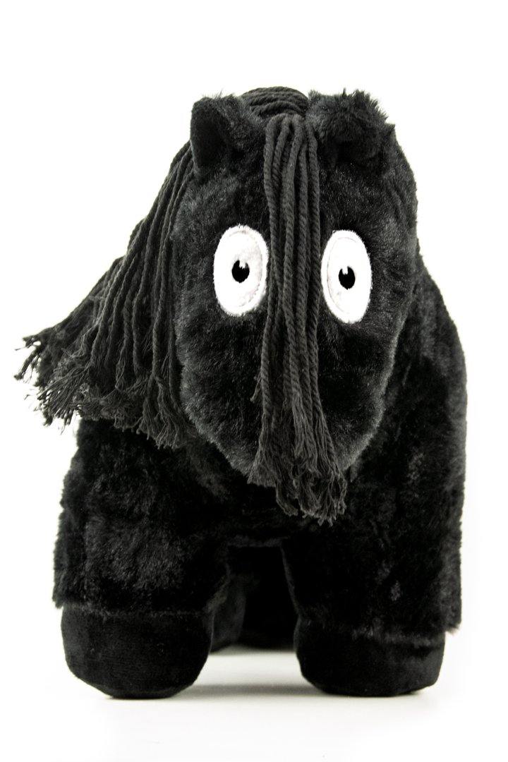zwartzwart-2_6d422765-f03c-40d2-8557-ea0dceecaf9f Crafty Pony paarden knuffel zwart met zwarte manen (48 cm) met instructie boekje'