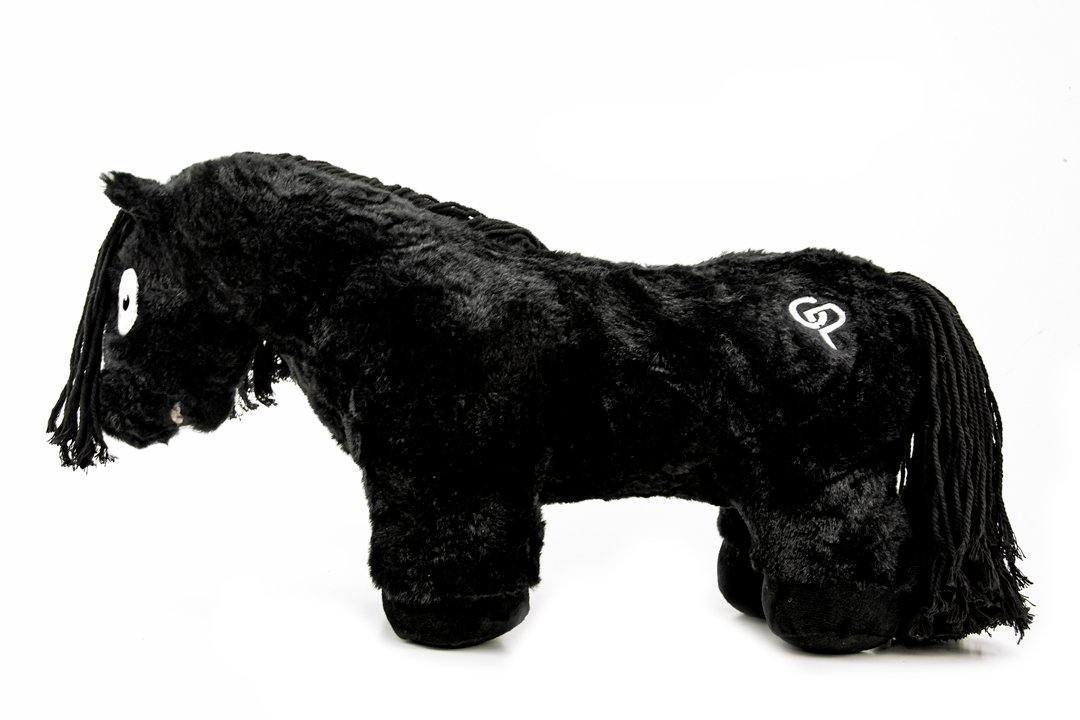 zwartzwart-3_6b2899d9-7871-4eae-aa02-94bacd600da0 Crafty Pony paarden knuffel zwart met zwarte manen (48 cm) met instructie boekje'