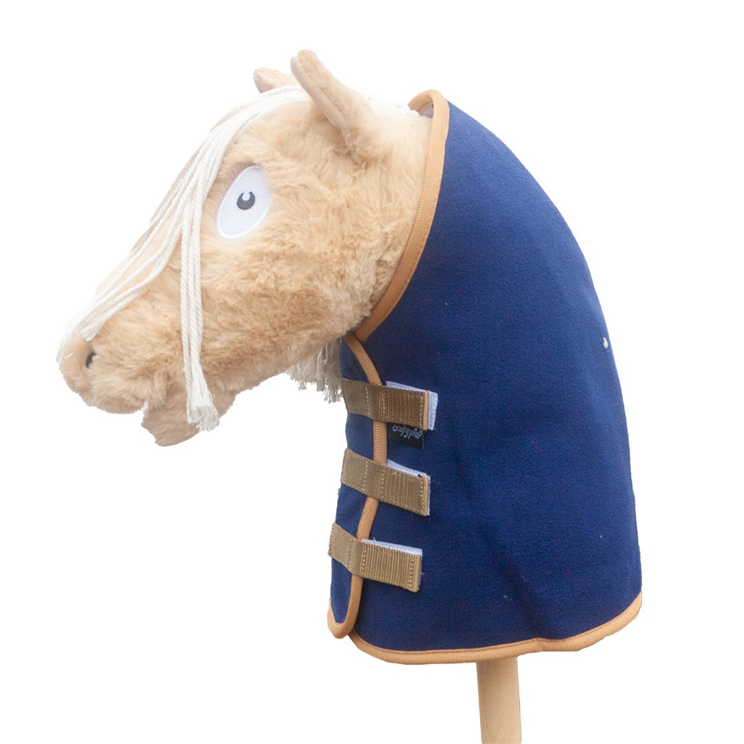 Hobby-Horse-deken-blauw Crafty Ponies Hobby Horse deken blauw