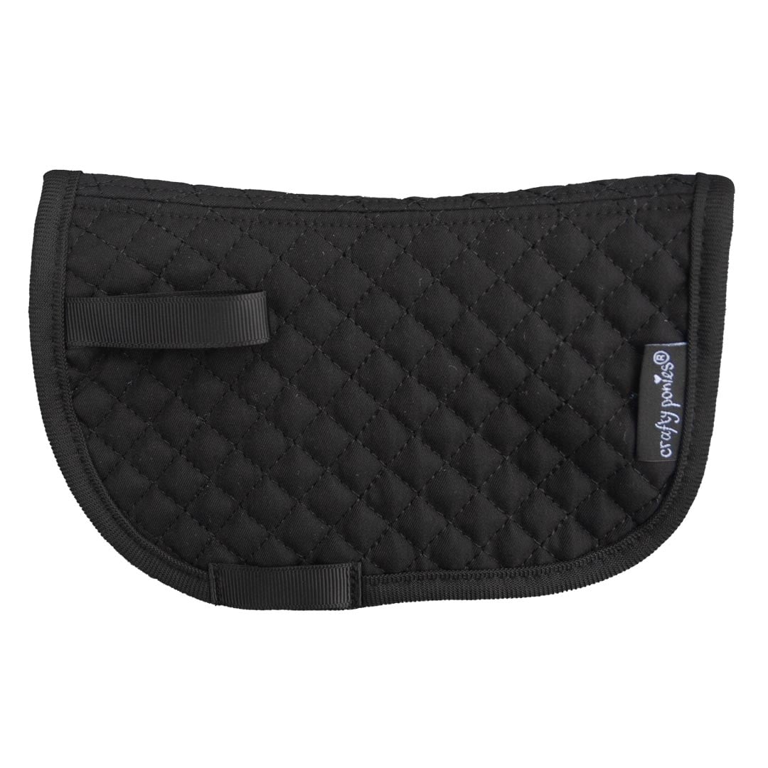 Zadeldekje-Sjabrak-Zwart-01 Crafty Ponies premium zadeldek sjabrak zwart