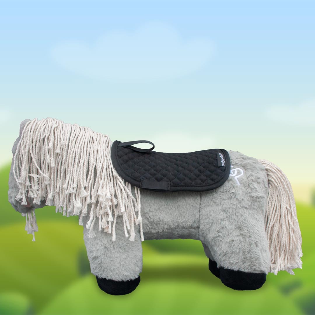 Zadeldekje-Sjabrak-Zwart-02 Crafty Ponies premium zadeldek sjabrak zwart