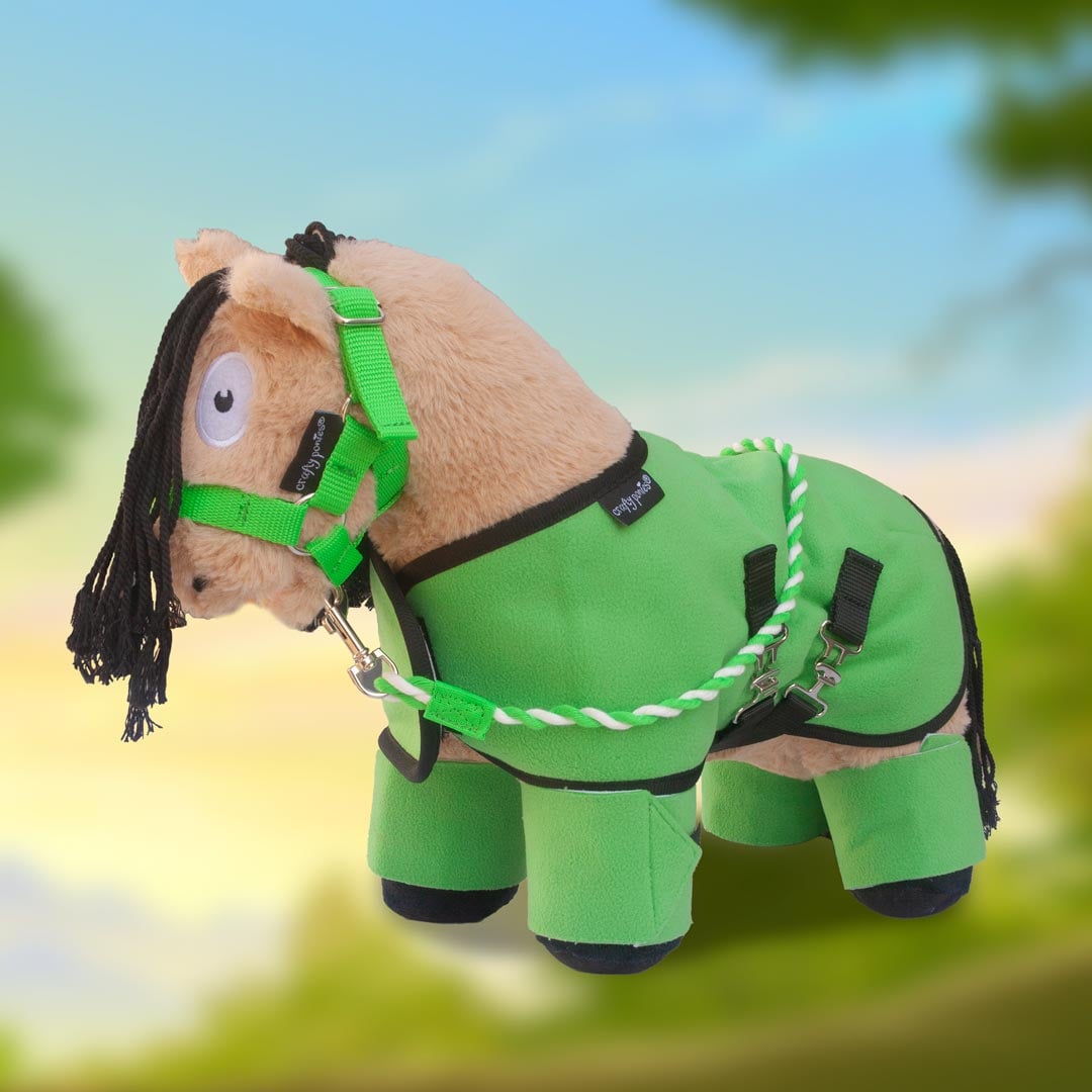 Crafty Ponies Fleecedeken set groen Crafty Ponies Fleecedeken set groen