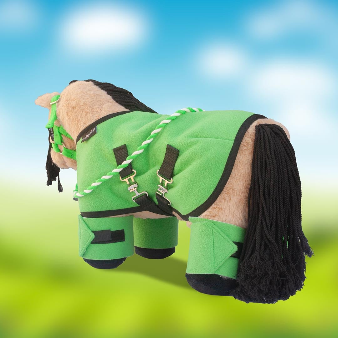 Crafty Ponies Fleecedeken set groen Crafty Ponies Fleecedeken set groen