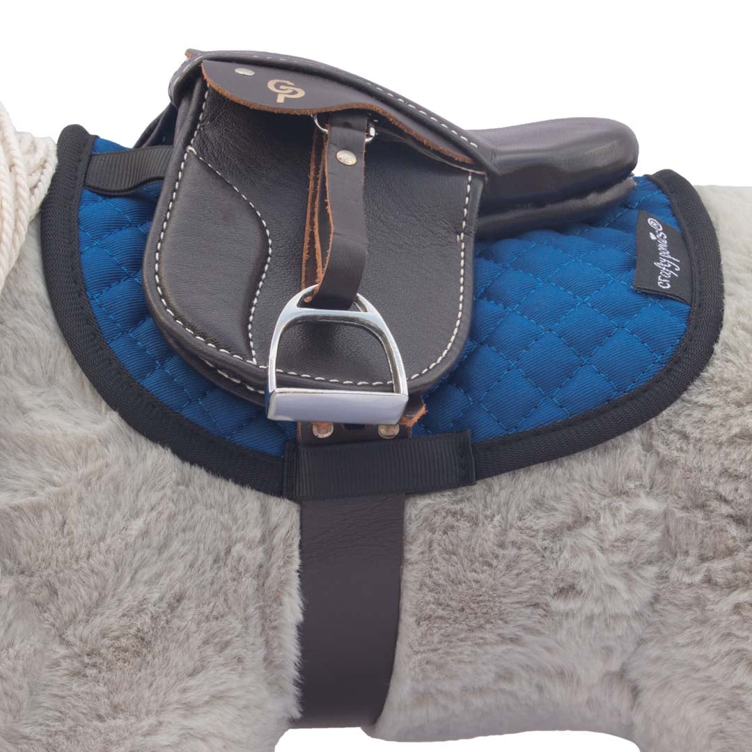 blauw zadel Sjabrak zadeldekje blauw