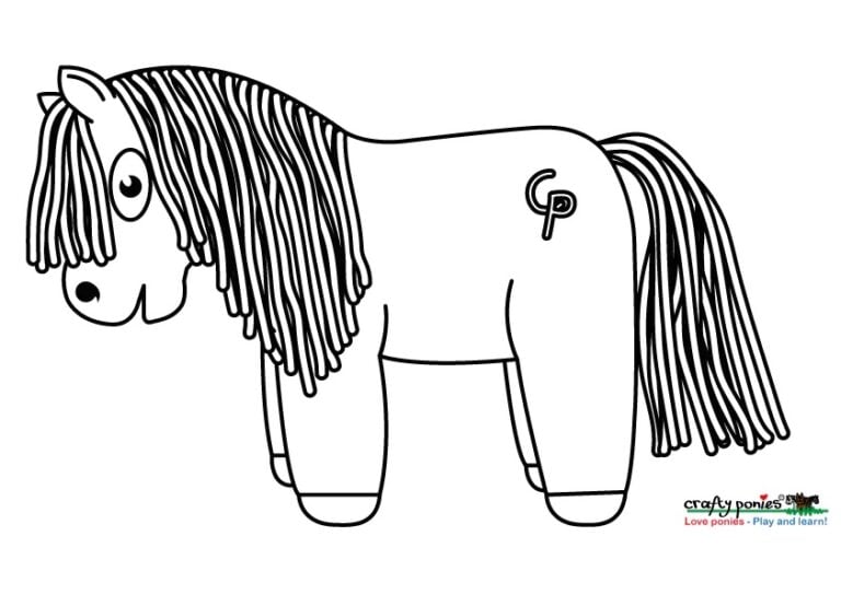 Kleurplaat pony
