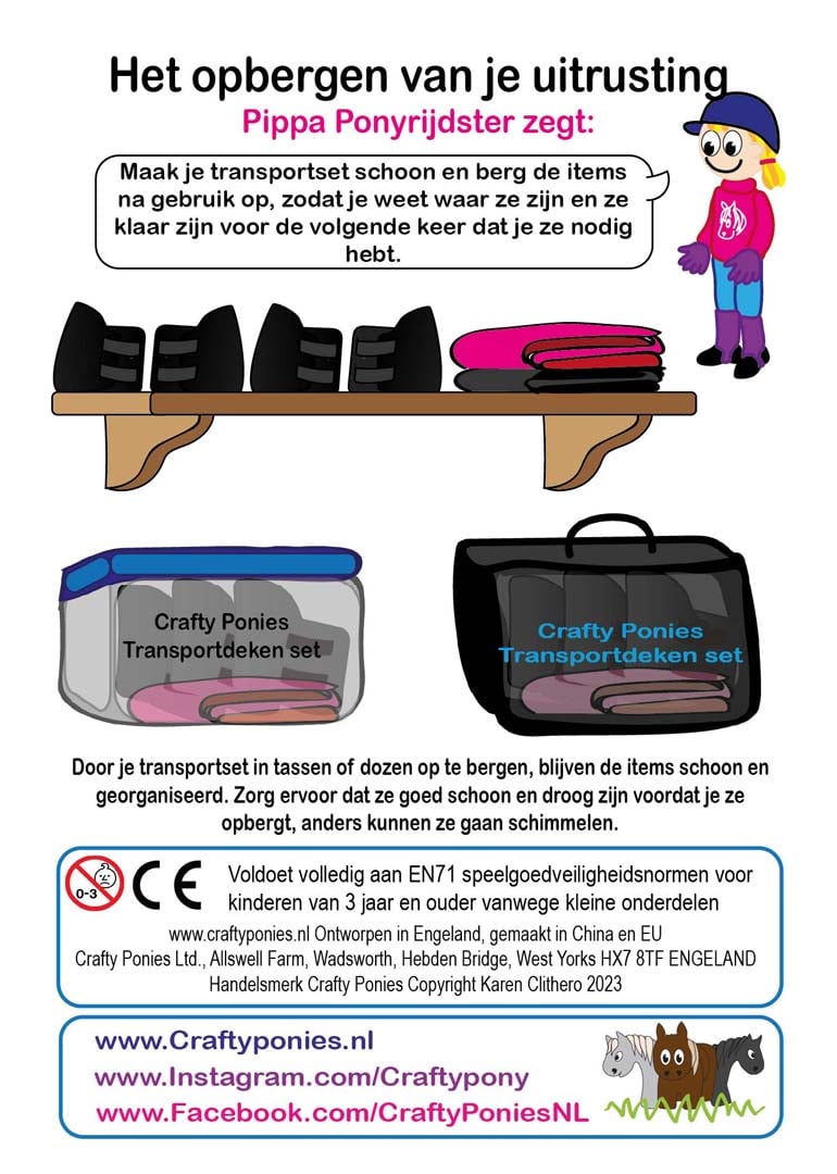 Crafty Ponies Transportdeken Set boekje