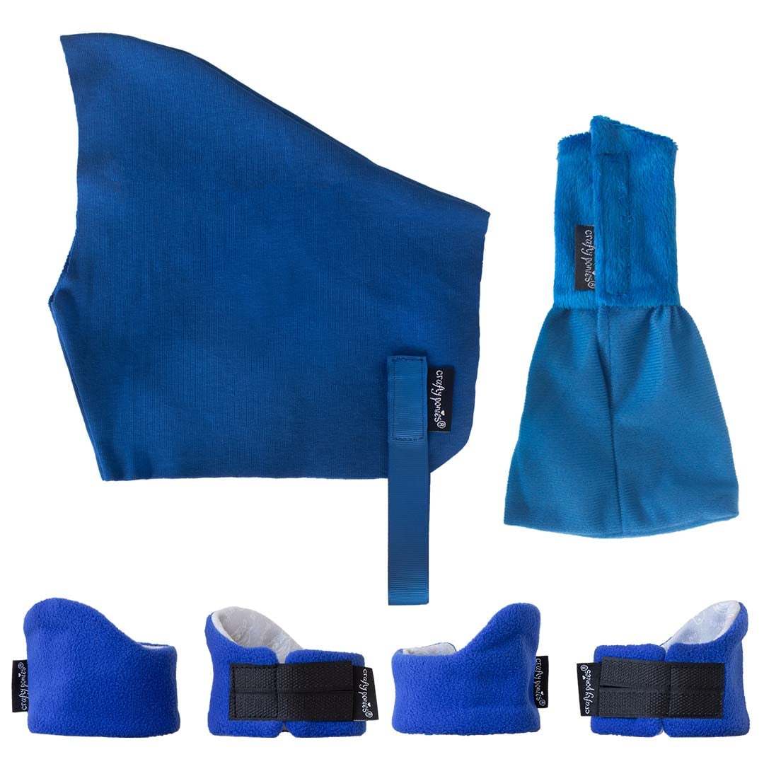 Crafty Ponies Transportdeken Set blauw